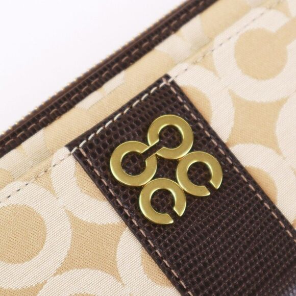 NWT Coach Signature Large Slim Wallet in Khaki Mahogany - Picture 7 of 7